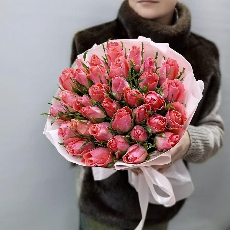 Букет из 35 кенийских роз