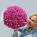 Нежный букет из 101 розы