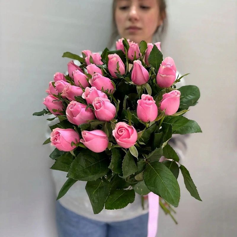 Монобукет из розы Кения 25 шт