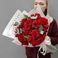 Букет из красных французских  роз