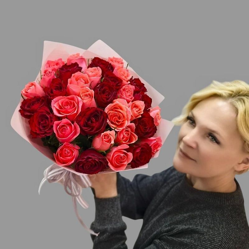 Букет из 33 роз Кения