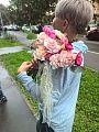 Букет невесты с розовыми каллами