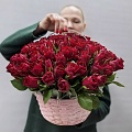 Корзина с розами “Цветы с любовью”