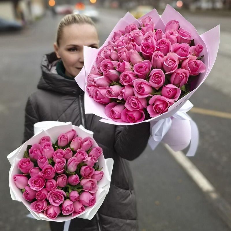 Букет из 51 нежной розы