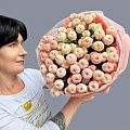 Букет из эксклюзивной кустовой хризантемы "Ньютон"